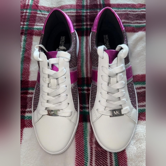 NWT MICHAEL KORS DONNA SNEAKERS SPARKLING SIZE 8.5 - Picture 2 of 9